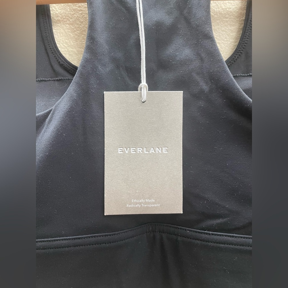 New Everlane Women Perform Bra Black Size Large - Picture 3 of 12